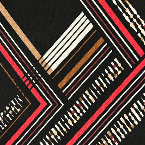 White House Black Market Black and Red Geometric Dress - Picture 4 of 6